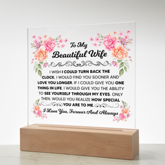 To My Beautiful Wife – Acrylic Square